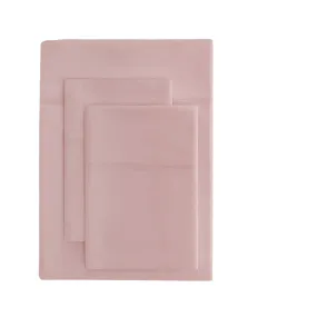 1000TC Bamboo Cotton King Quilt Cover Set - Blush