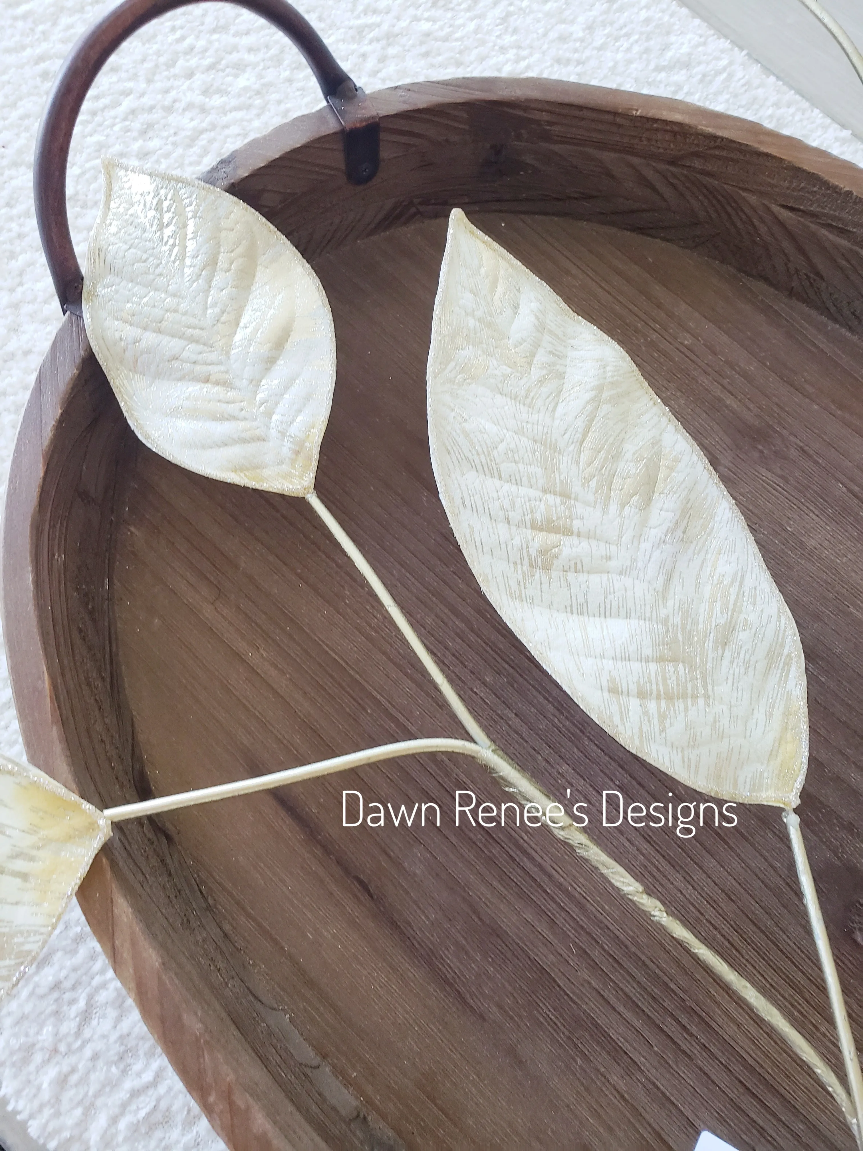 37.5 in Gold Glitter Magnolia Leaf Christmas Spray