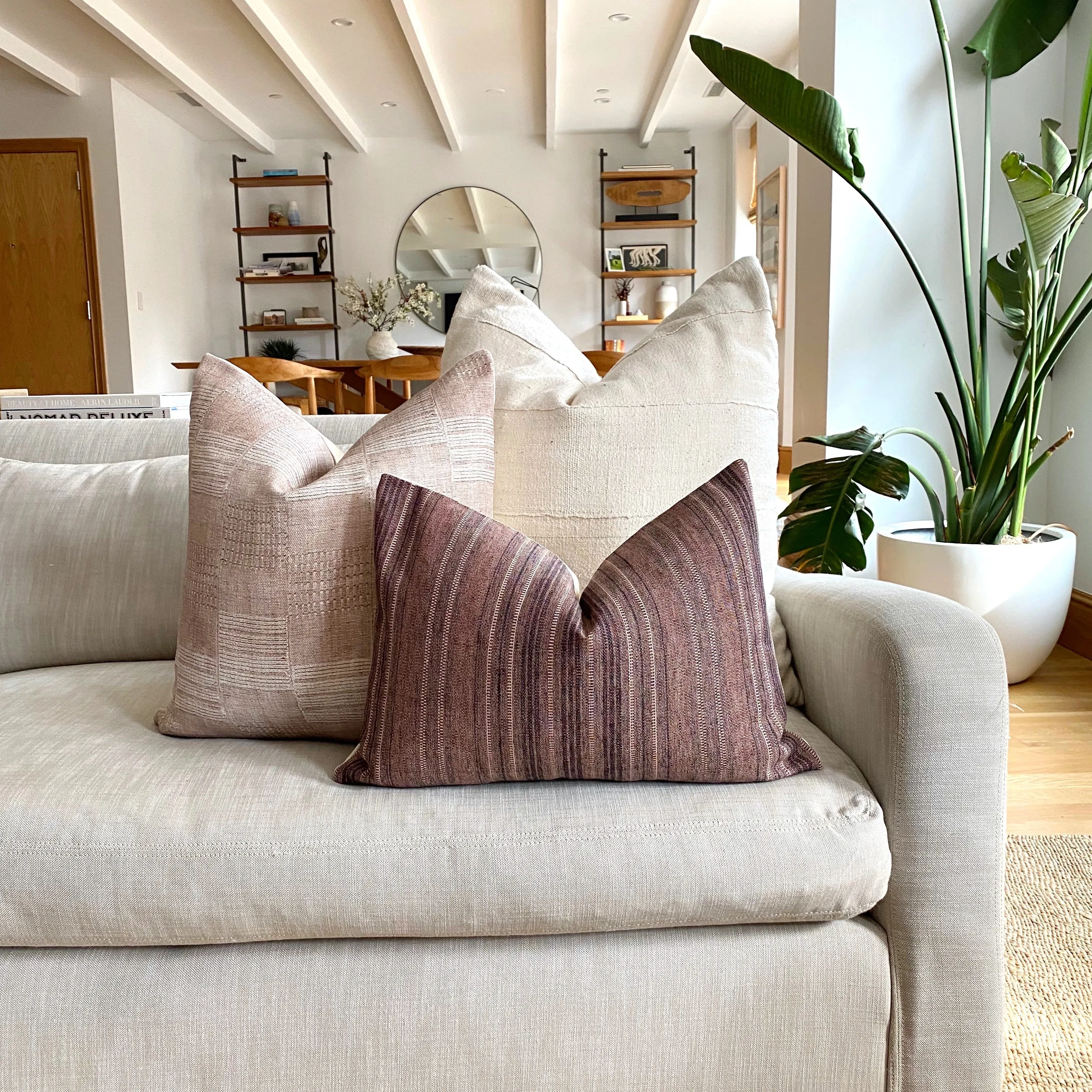 Astor Designer Pillow Cover | Blush