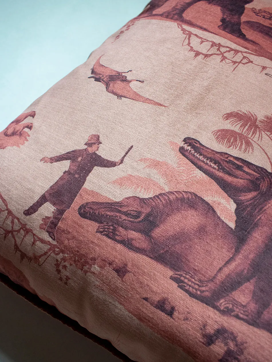 Extinctopia 'Volcanic Sunset' Velvet Cushion