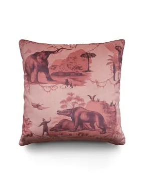 Extinctopia 'Volcanic Sunset' Velvet Cushion