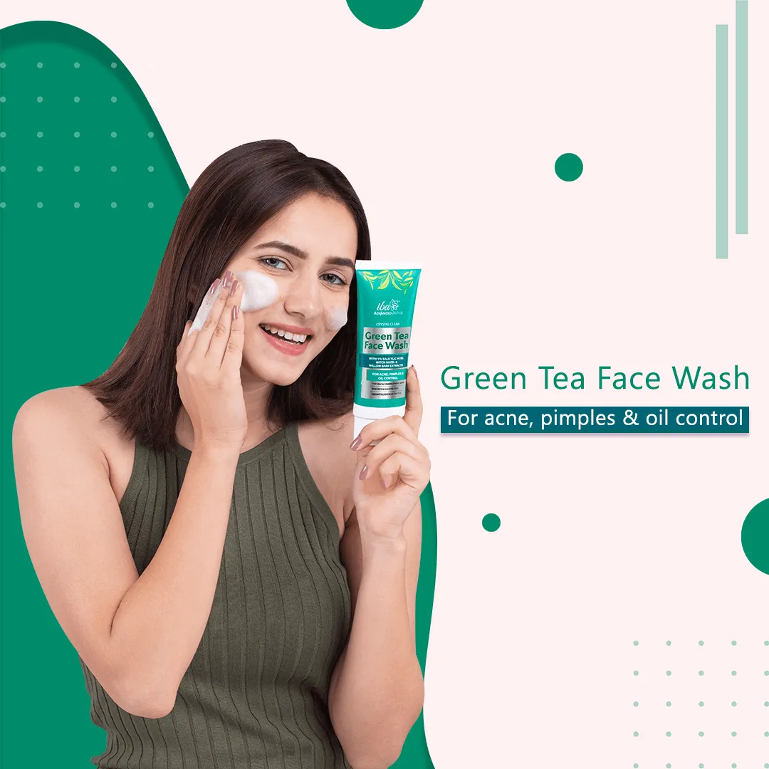 Iba Advanced Activs Crystal Clear Green Tea Face Wash