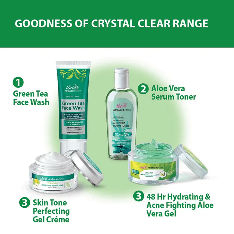 Iba Advanced Activs Crystal Clear Green Tea Face Wash