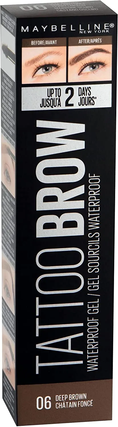 Maybelline Tattoo Brow Waterproof Eyebrow Gel 06 Deep Brown