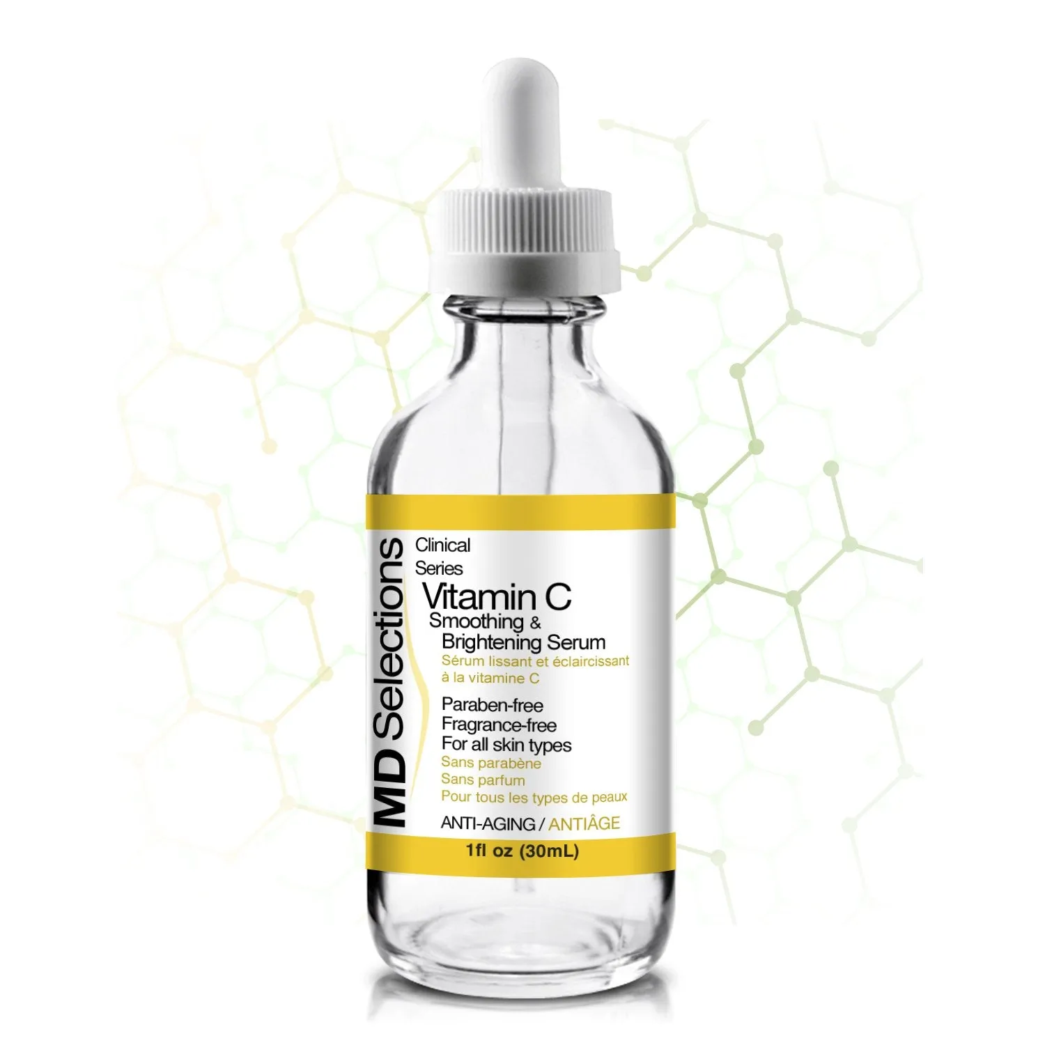 MD Selections Vitamin C Brightening Serum for Face, 1 oz