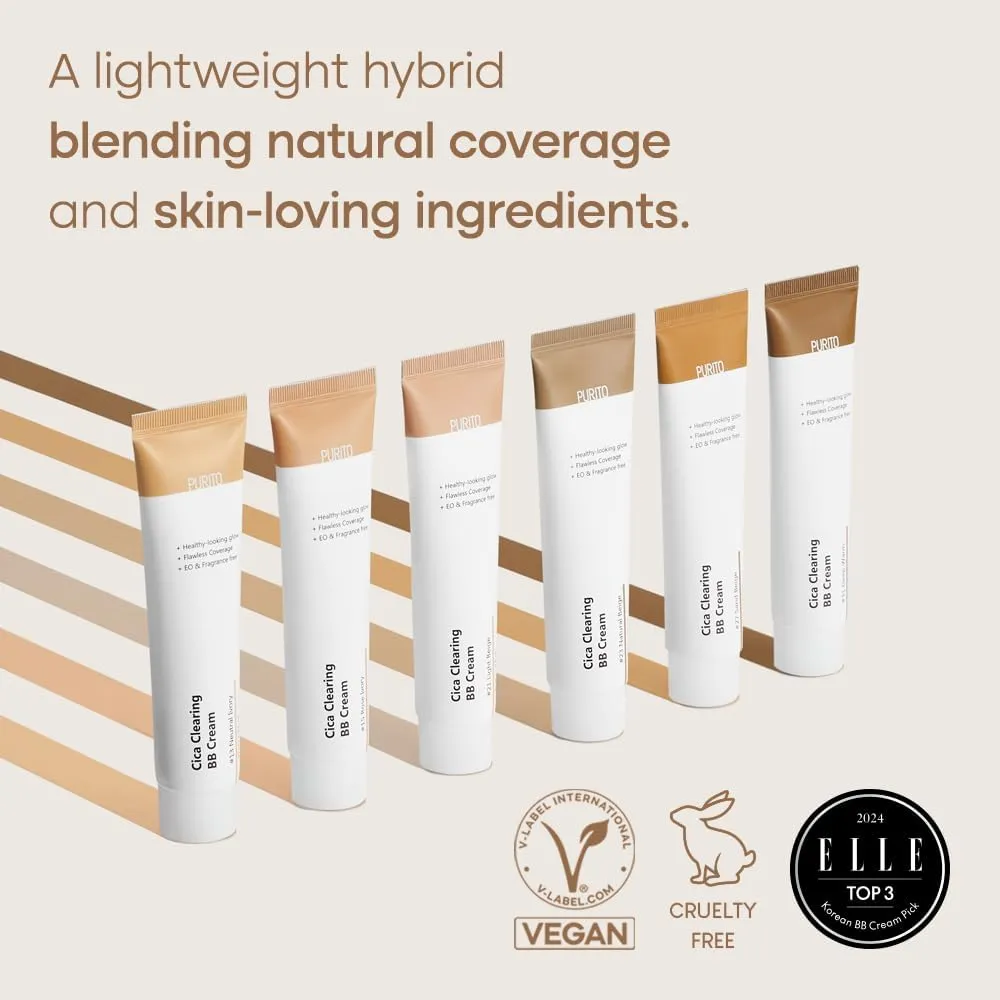 PURITO Cica Clearing BB Cream #13 Neutral Ivory 30 mL