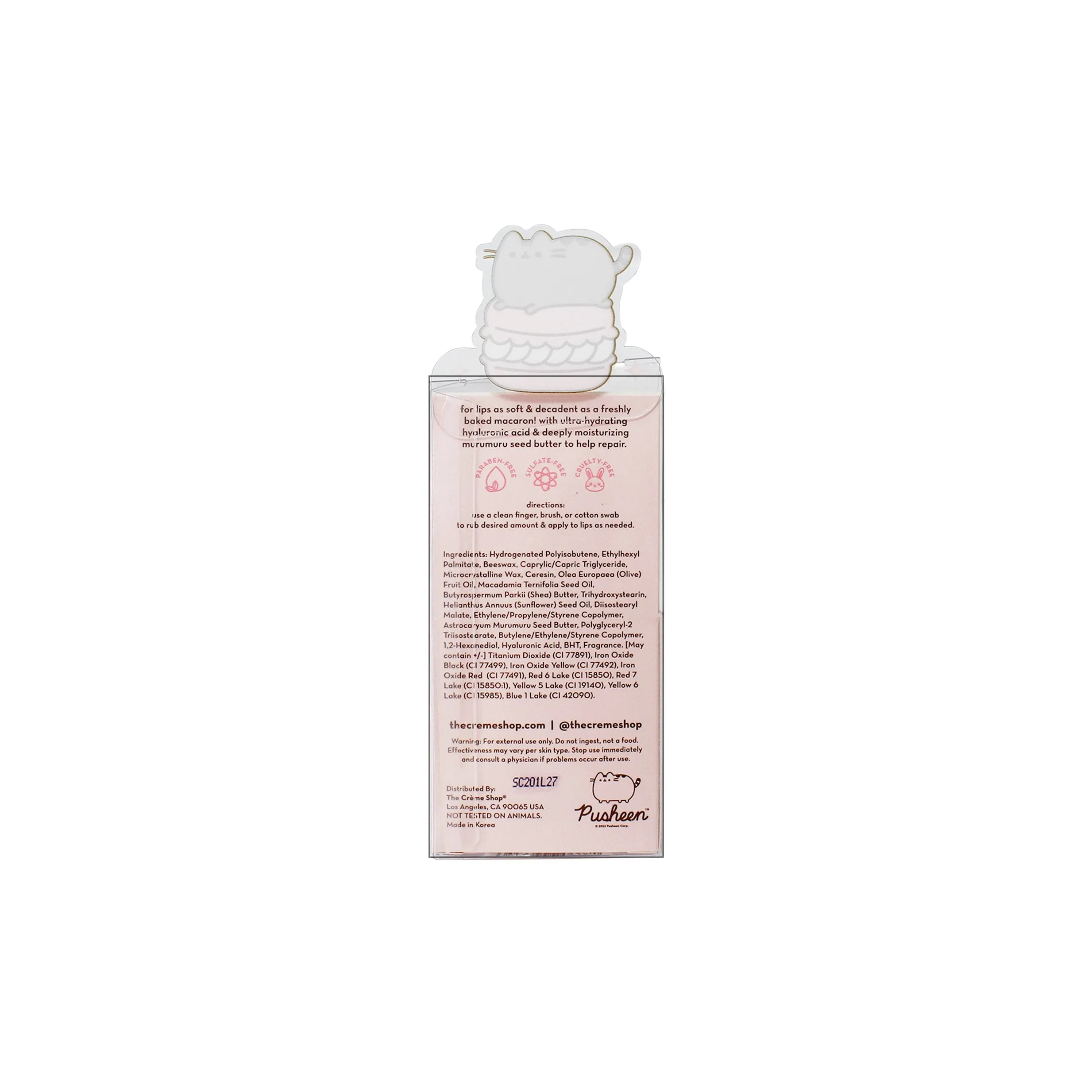Pusheen Strawberry Dream Moisture Remedy Macaron Lip Balm
