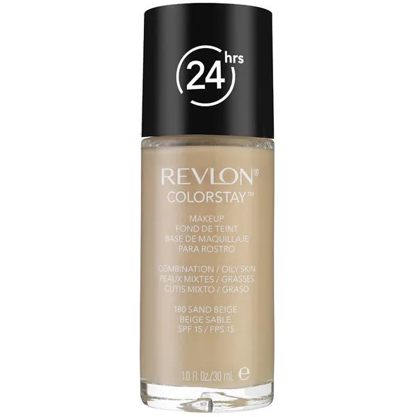 REVLON - ColorStay Makeup for Combination/Oily Skin 180 Sand Beige - 1 fl. oz. (30 ml)