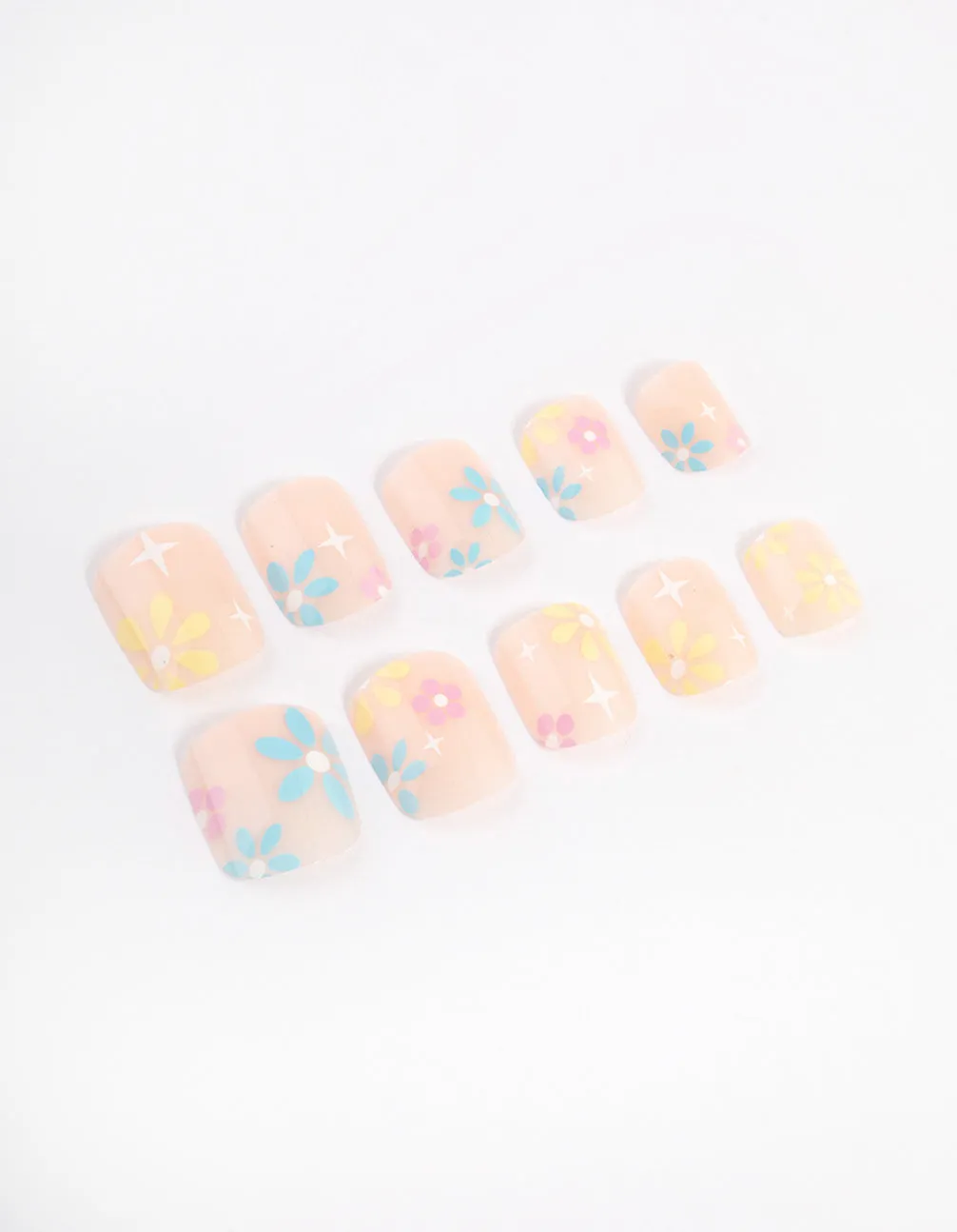 Tweens Blush Daisy Press On Nails