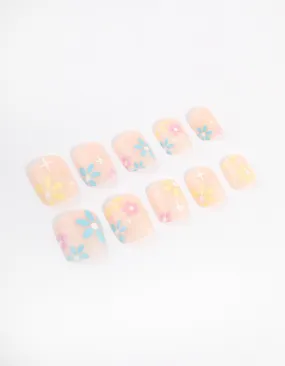 Tweens Blush Daisy Press On Nails