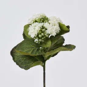 White Silk Kalanchoe Bush Plant Spray - 8"